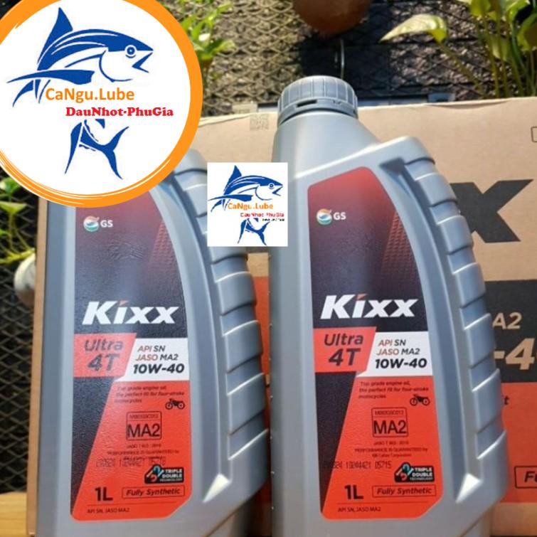 [DauNhot-PhuGia]nhớt Kixx Ultra 4T 10W40 fully Synthetic chai 1L, nhớt kixx 10W40 tổng hợp chai nhiều lựa chọn trên ảnh