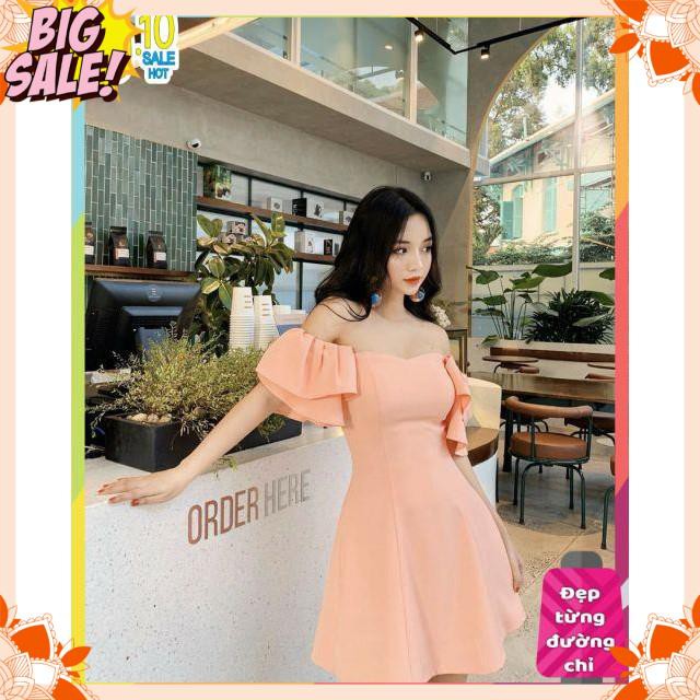 Đầm dự tiệc trễ vai nhiều màu sang chảnh | BigBuy360 - bigbuy360.vn