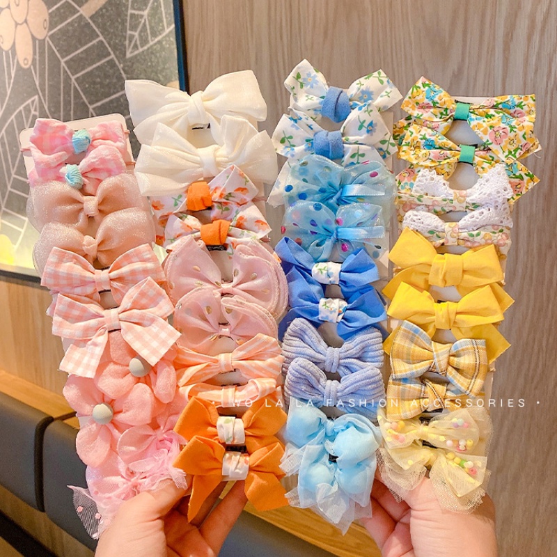 Dây Buộc Tóc Cao Su Hình Nơ Xinh Xắn Cho Bé Gái