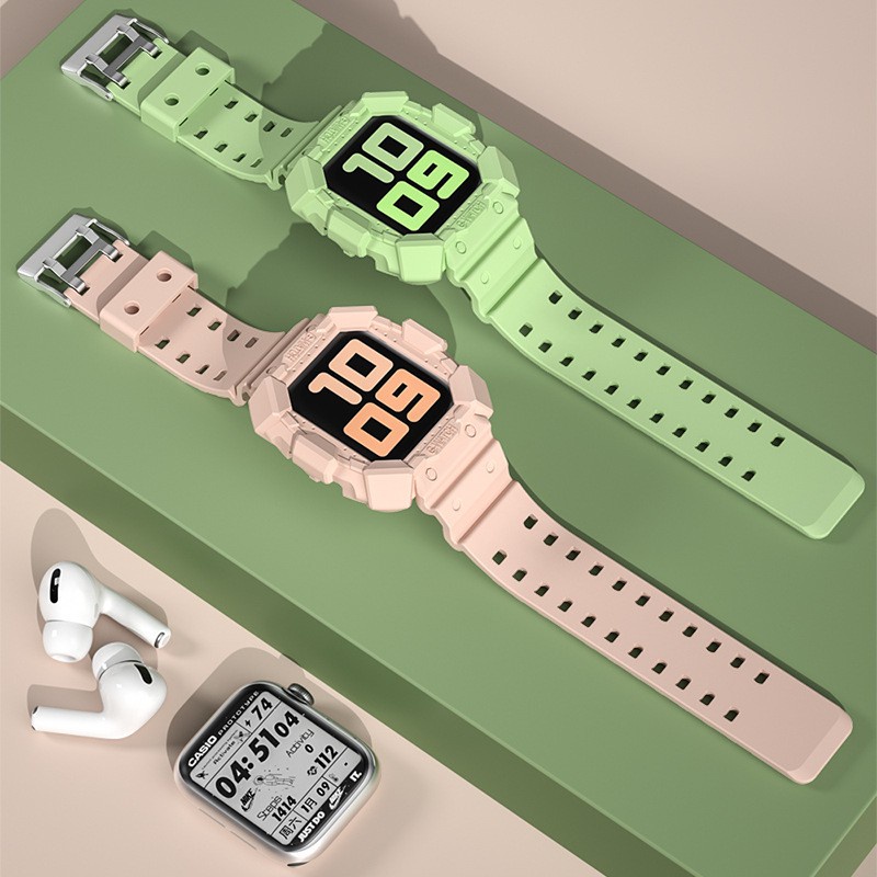 Dây Silicone Đeo Đồng Hồ Thông Minh iWatch Series 6/SE/5/4/3/2/1 44mm 42mm 40mm 38mm