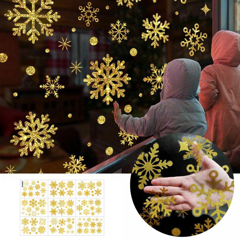 Set 9 Tấm Sticker Dán Cửa Sổ Trang Trí Tiệc Tùng