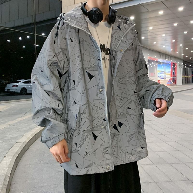 Áo khoác gió phản quang unisex  có bảng số đo và ảnh thật