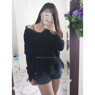 [CÓ ẢNH THẬT] Áo len rách gấu