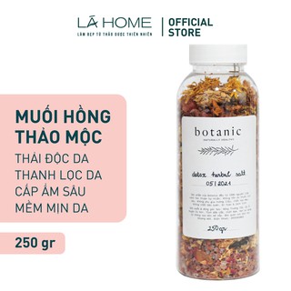 Muối hồng thảo mộc xông - detox herbal salt botanic - hũ 250gr