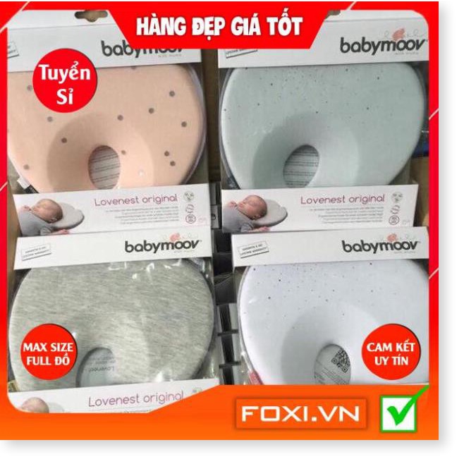 Gối chống bẹt đầu Lovenest Babymoov-Phù hợp với mọi loại giường-nôi-cũi-xe đẩy-Giúp bé ngủ sâu giấc hơn và thoải mái hơn