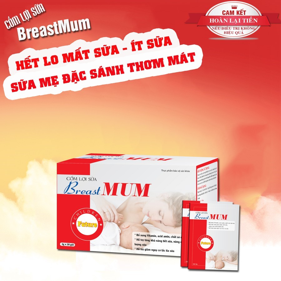 [Viện sản Trung Ương] Cốm lợi sữa BreastMum – Sữa về tràn trề sau 3-5 ngày - Tăng cường số lượng và chất lượng sữa mẹ