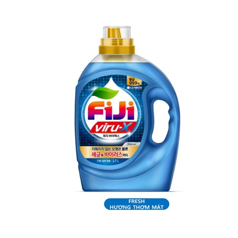 [Quà tặng không bán] Nước giặt Fiji ViruX - Fresh Hương thơm mát 2.7L