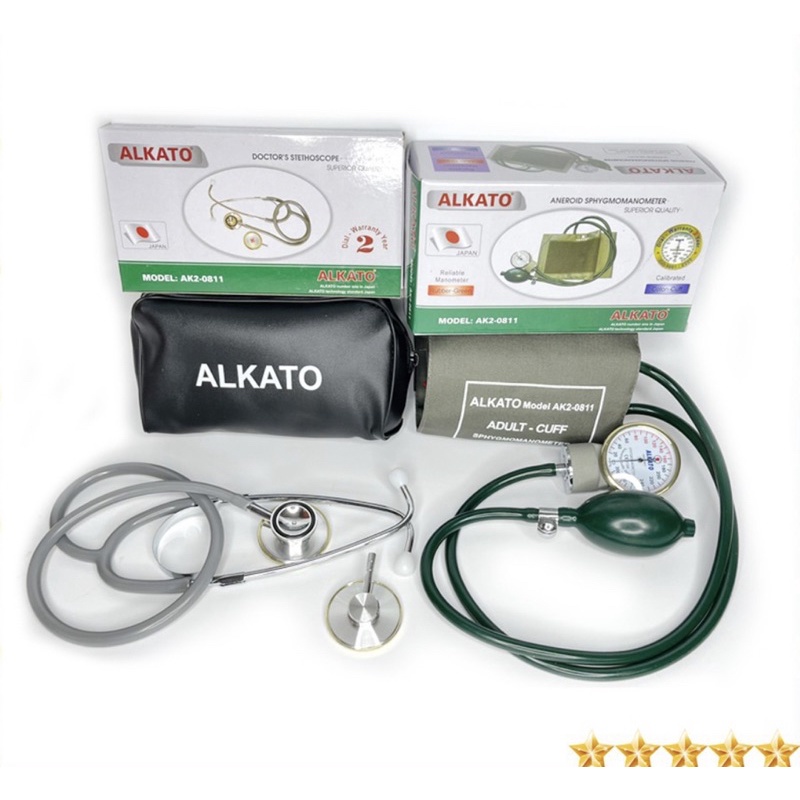 Bộ Máy Đo Huyết Áp Cơ Alkato AK2-0811 Nhật Bản [Máy + Tai Nghe]