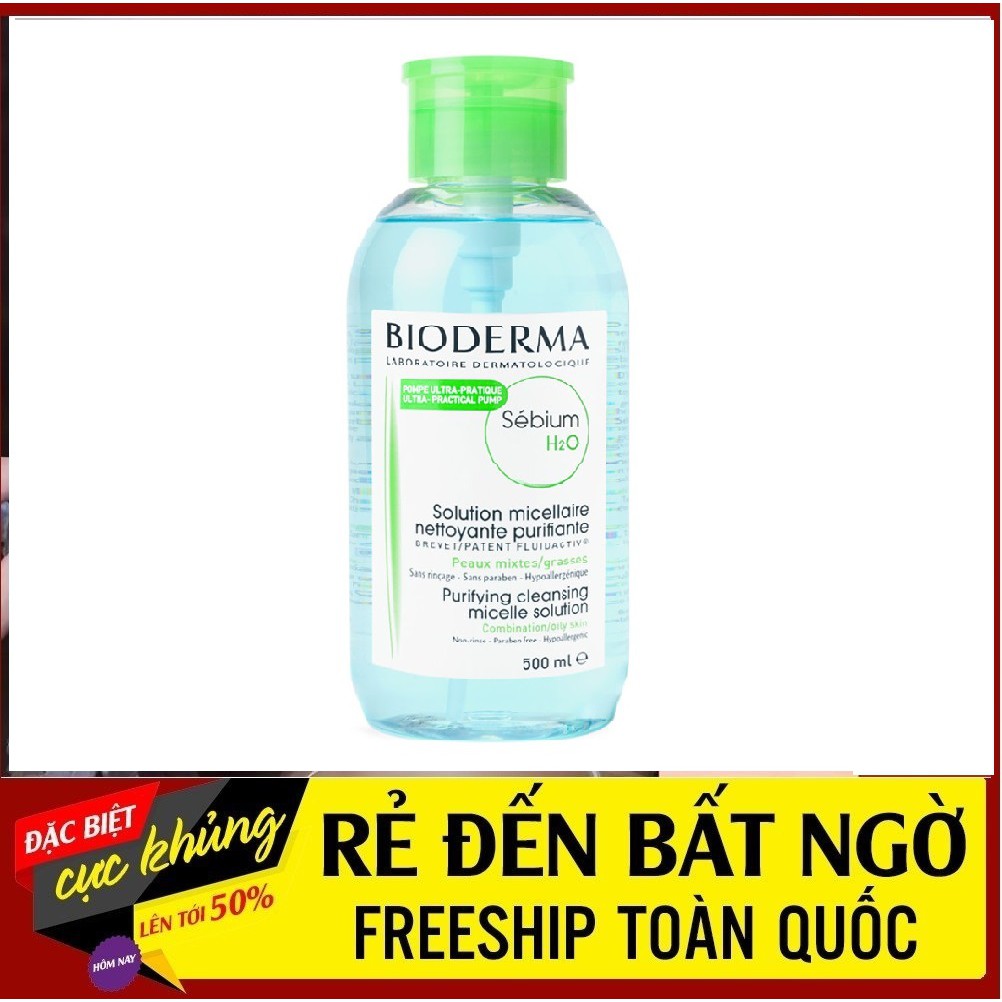 ⚡️CÓ MÃ FREE SHIP⚡️ Nước tẩy trang pháp 500ml ⚡️𝑪𝒉𝒖𝒂̂̉𝒏 𝑪𝒉𝒊́𝒏𝒉 𝑯𝒂̃𝒏𝒈 ⚡️