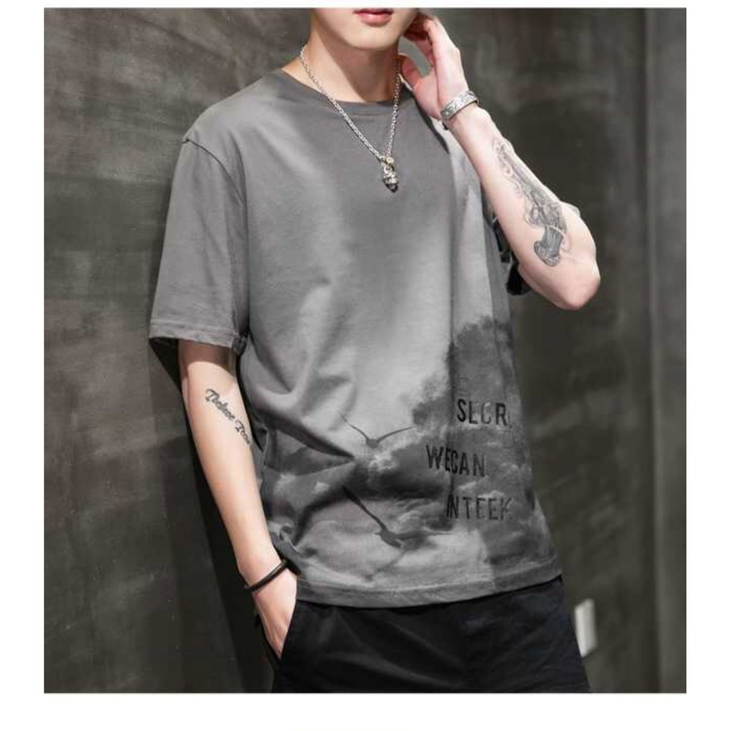 áo thun nam nữ tay lỡ 65% cotton unisex form rộng phong cach Ulzzang | BigBuy360 - bigbuy360.vn