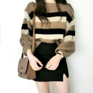 Chân váy ulzzang xẻ 1 bên chân váy xẻ có màu trắng bigsize có size đại
