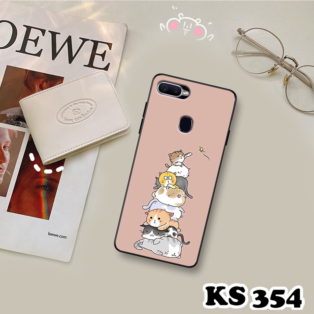 Ốp lưng Oppo F5 - Oppo F5 Youth - Ốp in hình Cat&amp;Bear đáng yêu - Chất liệu TPU siêu bền