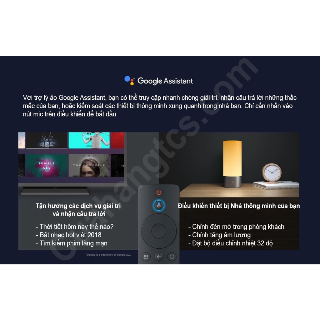 Android Tivi Box XM Mibox S 4K ,  Android TV Box S 2nd Gen 4k Tiếng Việt