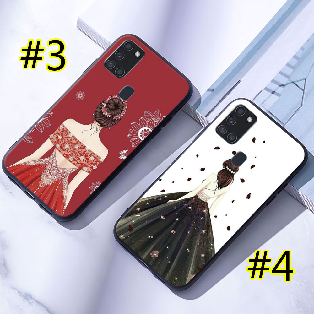 Ốp Lưng Silicone Mềm In Hình Cô Gái Cho Samsung Galaxy A11 A21 A21S A31 A51 A71
