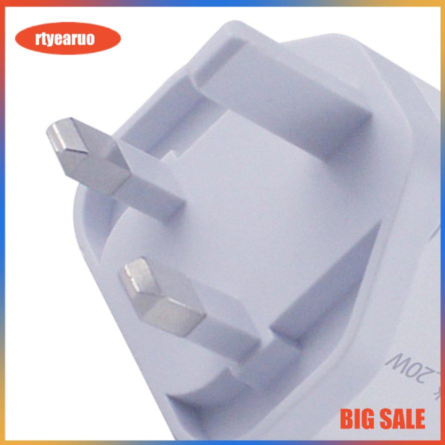 20W PD Charger Type-C USB Hub Wall Adapter Portable Quick Charging