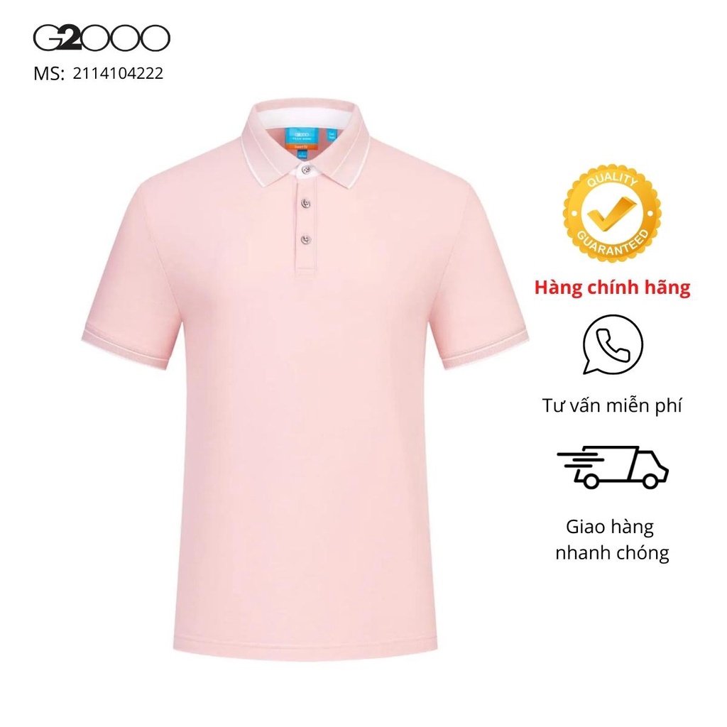 Áo Polo Nam G2000 (2114104222) Tay Ngắn Màu Hồng