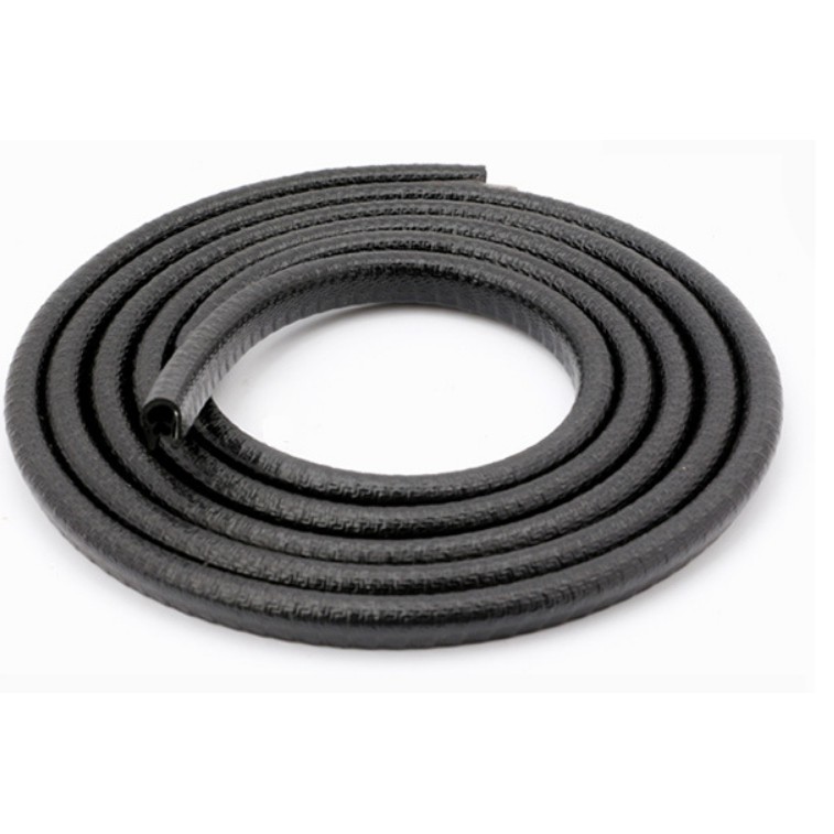 Nẹp viền cao su chữ U trang trí và chống xước viền cửa ô tô - MÀU ĐEN - DÀI 5 MÉT - 01 CUỘN