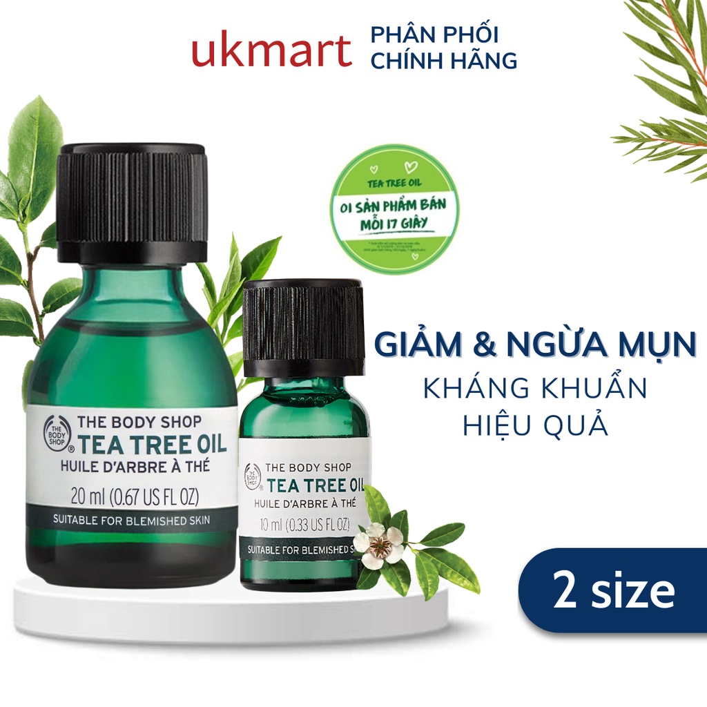 Tinh Dầu Tràm Trà Chấm Mụn, Kháng Khuẩn The Body Shop Tea Tree Oil