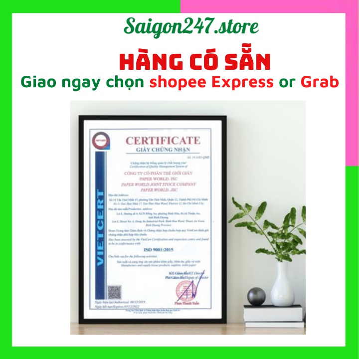 Giấy Vệ Vinh Cuộn Lớn 2 Lớp AN KHANG AKC500 Giấy Vệ Sinh 100% Bột Giấy Nguyên Sinh Saigon247store