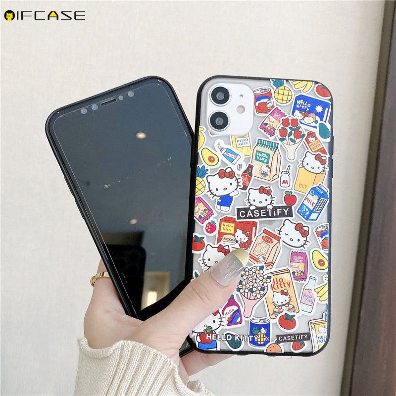 Ốp Điện Thoại Họa Tiết Hello Kitty Cho Oppo Reno 5 4 3 Pro 5f Lite 2z 2f F19 F17 F15 F11 Pro F9 F7 F5 F3 F1S