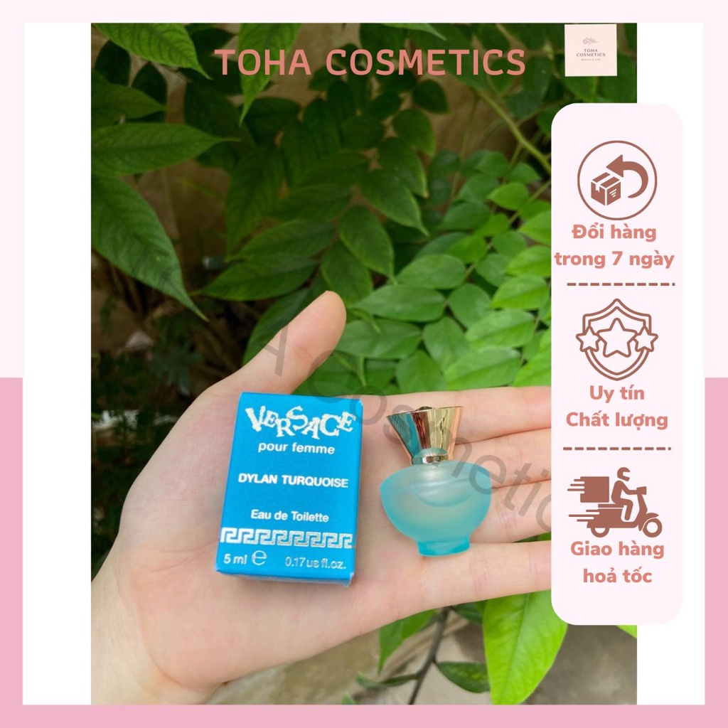 [CHÍNH HÃNG SEPHORA US] Nước Hoa Mini Nữ Versace Dylan Turquoise EDT 5ml