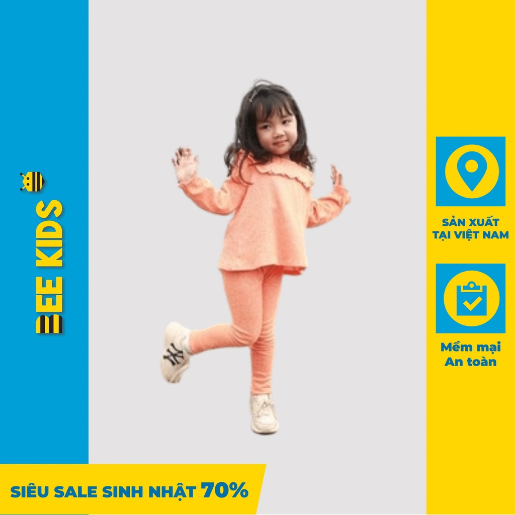 Bộ Quần Áo Bé Gái (1-5 Tuổi) Bee Kids Kiểu Dáng Dễ Thương Chất Cotton Mềm Mịn Thoáng Mát Không Bai Không Xù - 1BT00966DA