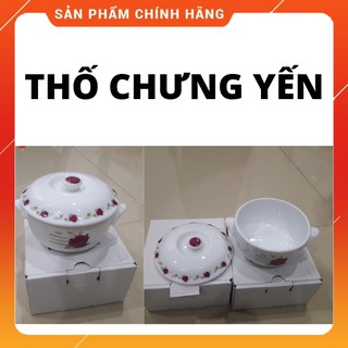 Thố Chưng Yến các Loại,Thố sứ Việt Nam dày có nắp