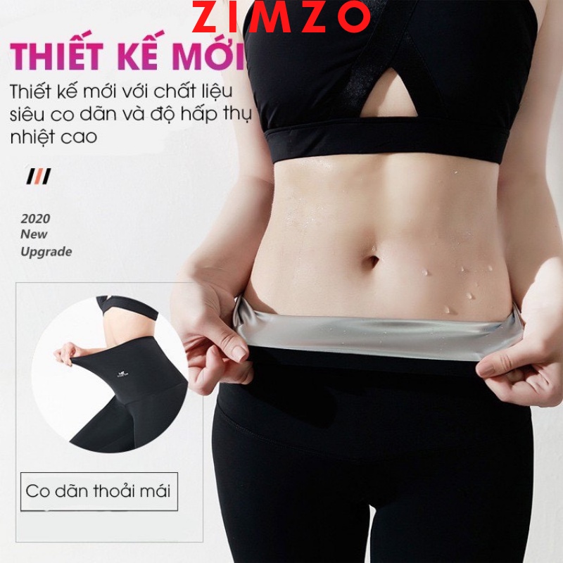 (quà tặng kính chống giọt bắn chống dịch)Quần đốt mỡ bụng ra mồ hôi ,sinh nhiệt  tan mỡ