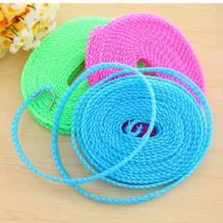 Dây treo giá phơi quần áo dài 3m và 5m nhiều lỗ cho móc treo đồ chống gió thổi tiện lợi