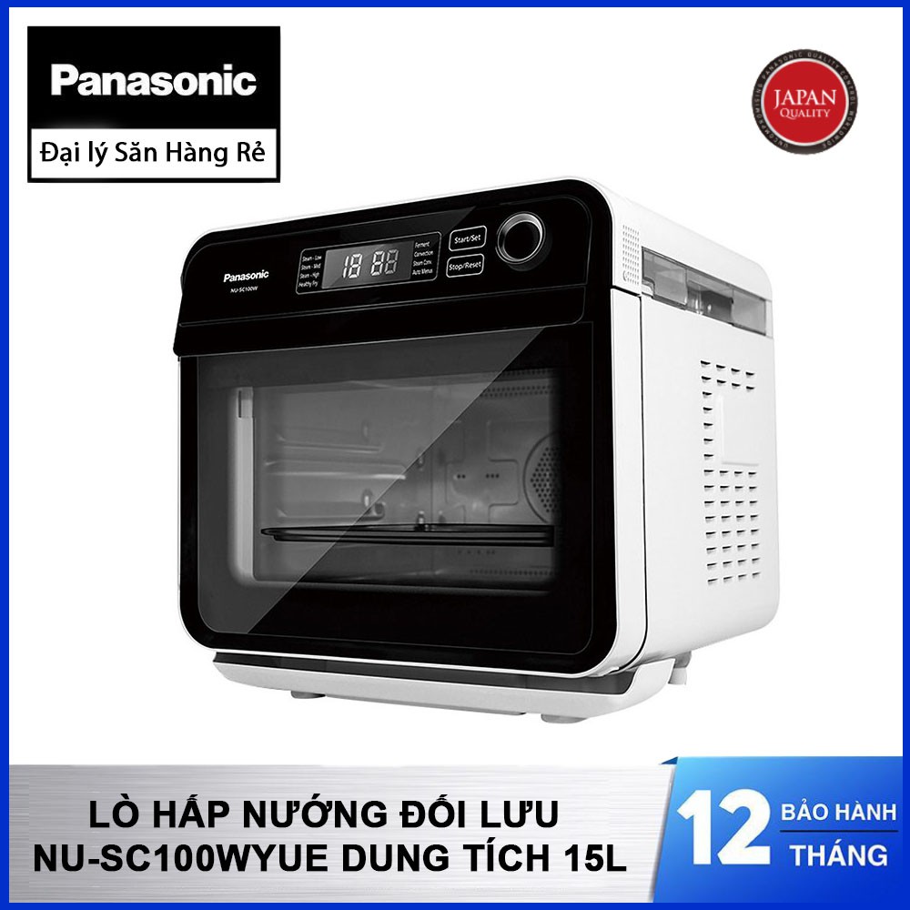 Lò hấp nướng đối lưu Panasonic NU-SC100WYUE dung tích 15L - Hàng chính hãng, bảo hành 12 tháng