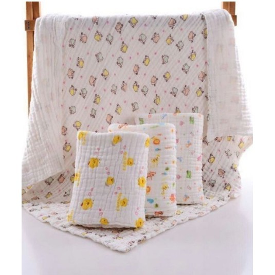 [Được chọn mẫu] Khăn Tắm Nhăn 6 lớp xuất nhật cho bé