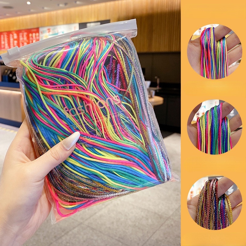 Dây Cột Tóc Nhiều Màu Sắc Phong Cách Hàn Quốc
