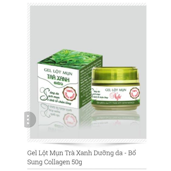 COMBO 2 GEL LỘT MỤN TRÀ XANH EXTRA NOFA DẠNG HŨ 50ML