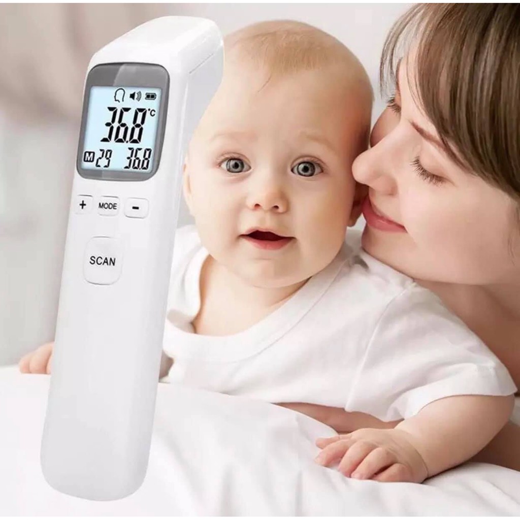 Máy đo thân nhiệt hồng ngoại điện tử, nhiệt kế hồng ngoại từ xa THERMOMETER T1502 - HÀNG CÓ SẴN