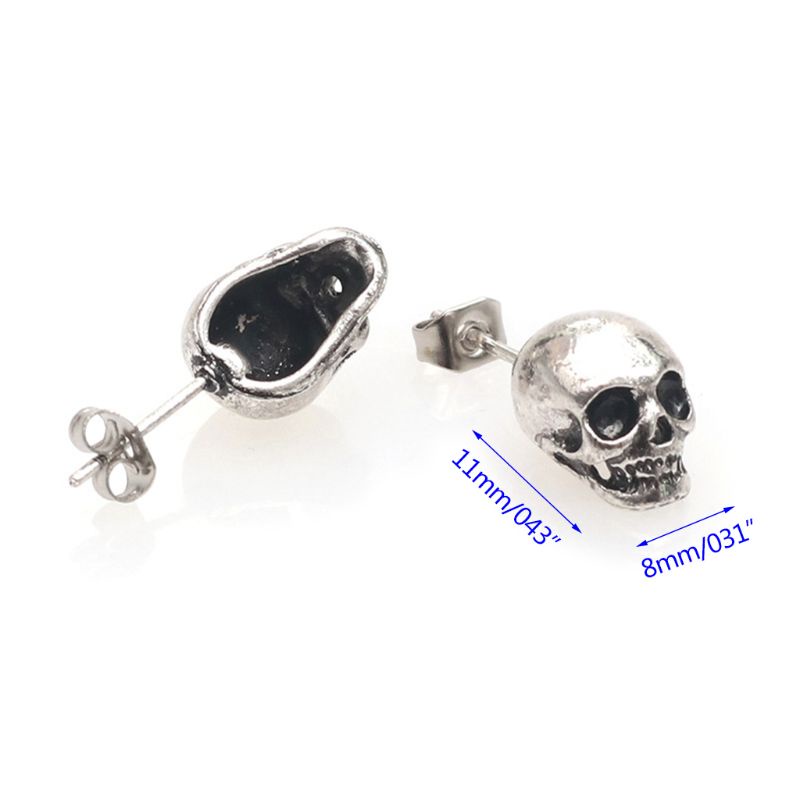 Đôi khuyên tai hình đầu lâu cá tính thời trang cho nam nữ