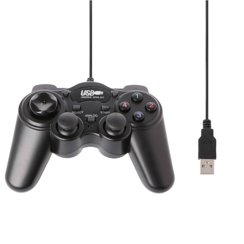 [SUIT] USB 2 0 cho PC USB Joystick Game Điều khiển máy tính có dây cho Windows XP Vista