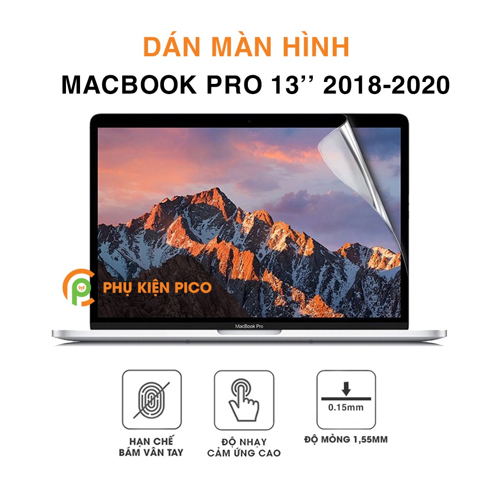 Bộ bảo vệ MacBook Air 2020 13.3 inch - Dán lưng, Dán mặt đáy, Dán màn hình, Dán Touchpad, Phủ bàn phím Macbook Air