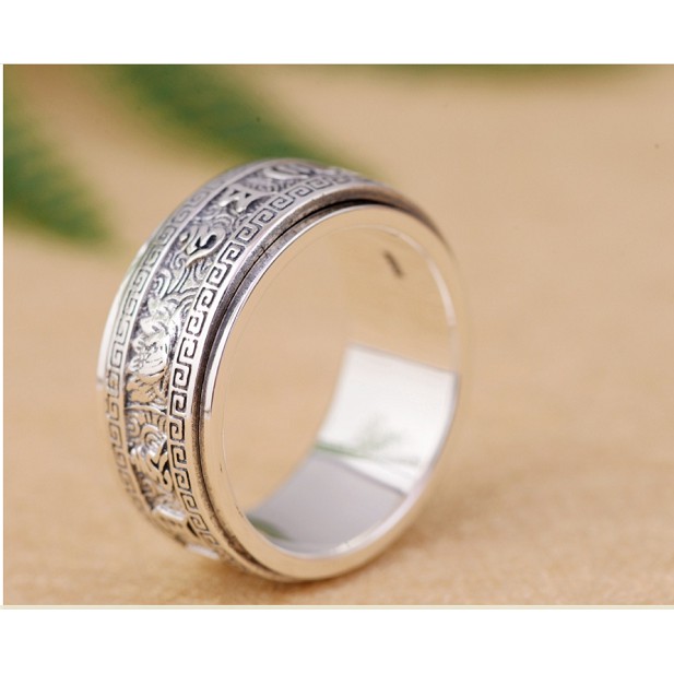 Nhẫn XOAY  Om Mani Padme Hum Tây Tạng - NH213