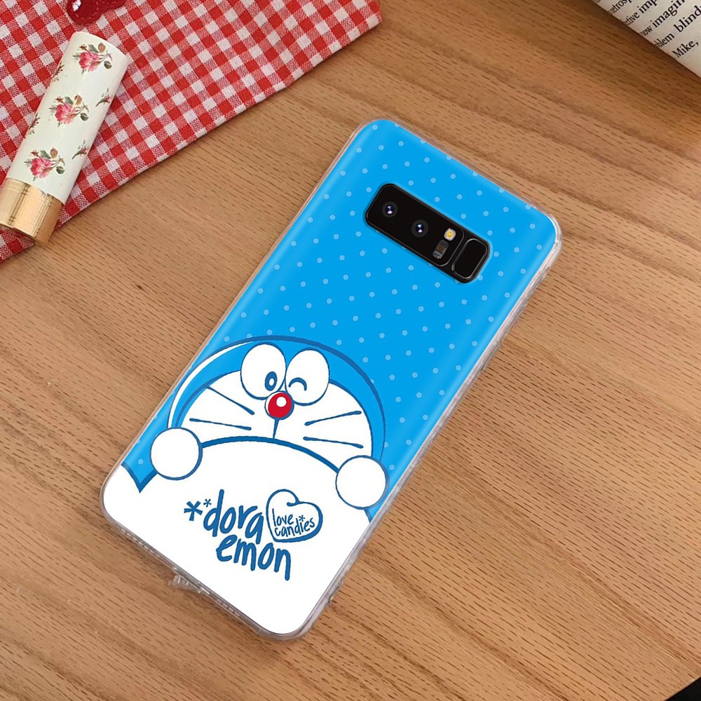 Ốp Điện Thoại Trong Suốt Hình Doraemon Cho Samsung Galaxy J6 J8 J7 Pro Prime Duo Plus 2018 At36