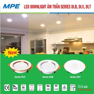 Bóng led âm trần mpe-7w/3màu/90_chính hãng 100%