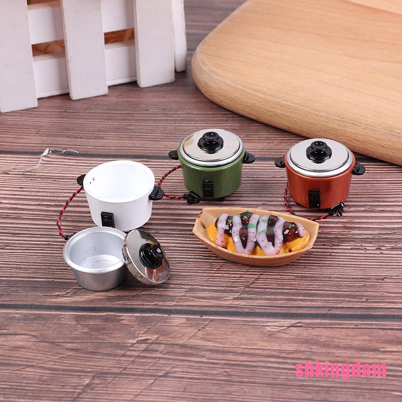 Mô Hình Nồi Cơm Điện Mini Tỉ Lệ 1: 12 Trang Trí Nhà Búp Bê