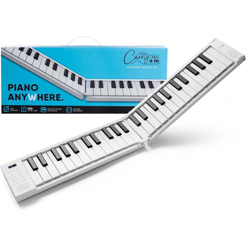 Đàn piano kỹ thuật số 49 phím có thể gấp gọn, hàng Mỹ Carry-On Folding 49-Key Digital Piano