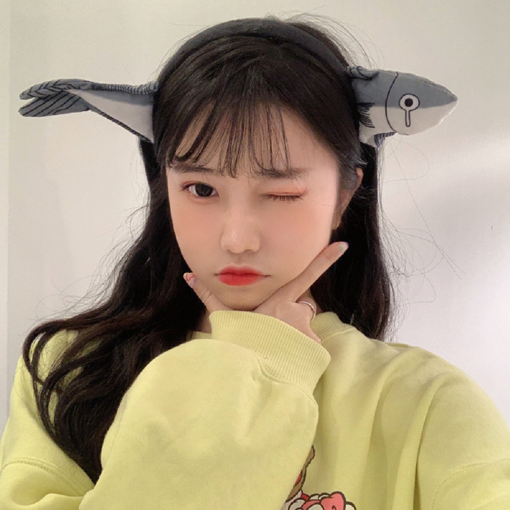 Cài tóc phối cà rốt/ cá muối độc đáo thời trang