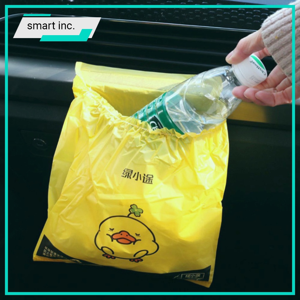 Túi Nilong Đựng Rác Túi Nôn Ói Oto Xe Hơi Có Keo Dán Bọc Đựng Rác Văn Phòng 15 Túi