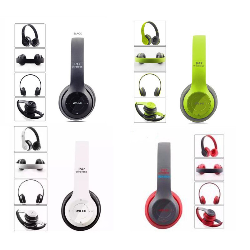Tai nghe Chụp Tai bluetooth 4.2 P47 có khe cắm thẻ nhớ - Âm Thanh Đỉnh Cao | BigBuy360 - bigbuy360.vn