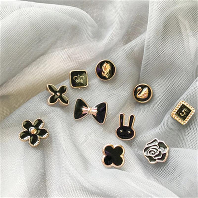 Set 10 Khuy Cài Áo Hàn Quốc Siêu Xinh Cho Nữ