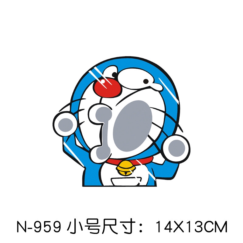 Miếng Dán Trang Trí Xe Hơi Chống Thấm Nước Họa Tiết Hoạt Hình Doraemon