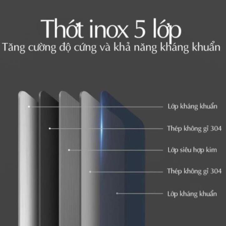 Thớt Inox 304 Kháng Khuẩn Cừờng Lực- Vệ Sinh Dễ Dàng- Rã Đông Nhanh - Chống Ẩm Mốc - Không Xước Dăm- Không Mùn Gỗ