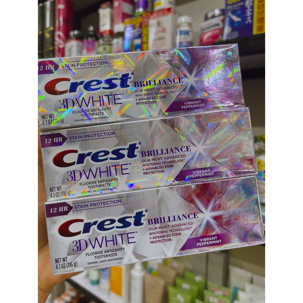 Kem đánh răng Crest 3D Advanced whitening 110g mẫu mới Mỹ