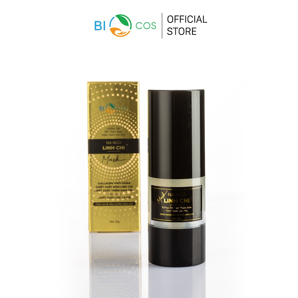 Serum Trắng Da, Mờ Thâm BioCos Mask - Nạ Ngủ Linh Chi Dưỡng Ẩm, Mờ Thâm Nám, Ngăn Ngừa Lão Hóa 20g